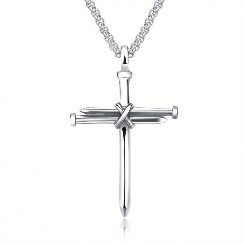 Steel Cross - Necklace